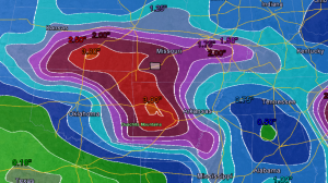 Accumulated Rain Projection Next Seven Days